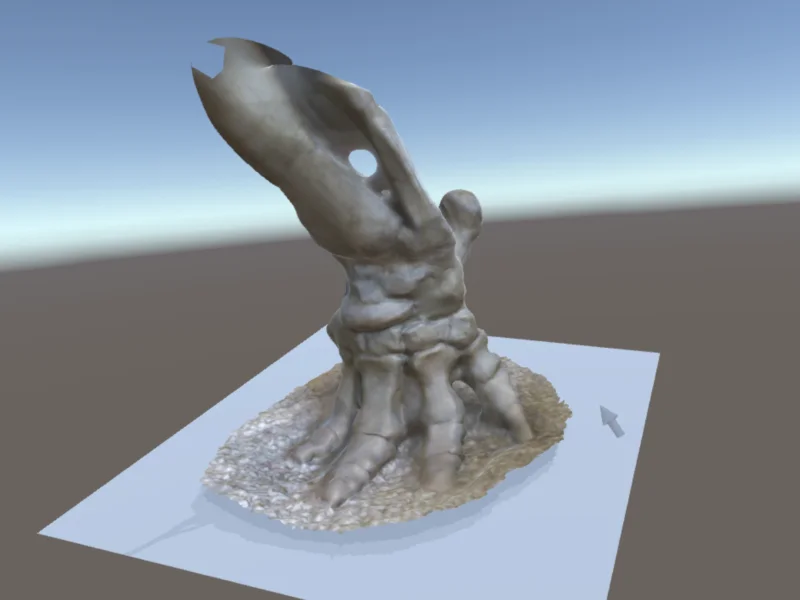 Dinosaur leg model