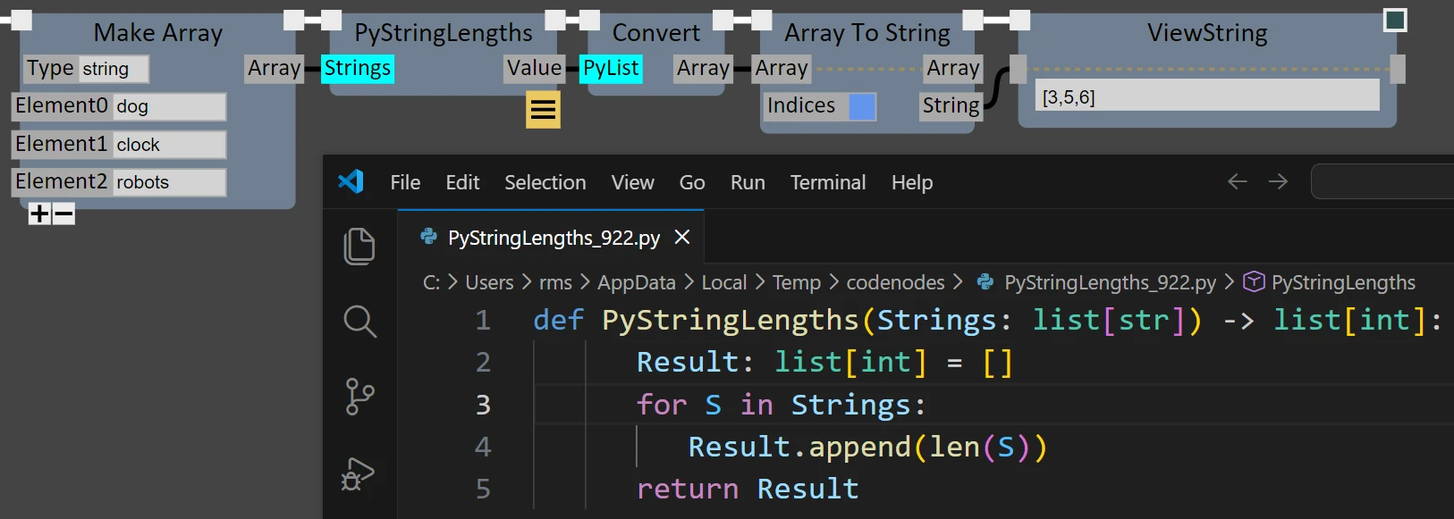 GSGraph Python Code Node